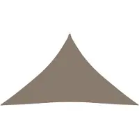 vidaXL Solsegel oxfordtyg trekantigt 5x5x6 m taupe