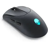 Dell Alienware Tri-Mode Gaming Mouse AW720M - Mus - optisk - 8 knappar - kabelansluten, trådlös - USB, 2.4 GHz, Bluetooth 5.1 - Dark Side of the Moon - ...
