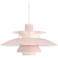 Louis Poulsen Taklampa , PH 5, dimbara, Rosa / ljusröd, Vardagsrum, Metall, Design