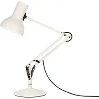 Anglepoise Skrivbordslampa Type 75, Vitt / opal, Arbetsrum / kontor, Aluminium / grå / zink, Design, Bordslampa