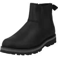 Timberland unisex för barn. TB0A25GV0011 Courma chelsea boots i svart läder (31), Hud, Karta, Zip, Kardborreband, Casual, barnmode