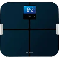 Medisana BS 440, Elektronisk personvåg, 180 kg, Blå, 180 kg, kg, lb, st, Torg