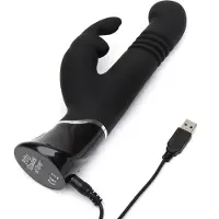Orion - rabbitvibrator - kraftfull stimulans - svart