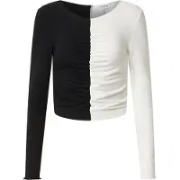 EDITED The Label T-shirt 'Karolina' svart / vit