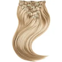 Rapunzel of sweden Classic Clip-ins Straight / Medium Volume / 7 pieces M7.3/10.8 Cendre Ash Blonde Mix 50 cm Löshår 110 g