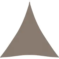 vidaXL Solsegel Oxfordtyg trekantigt 4,5x4,5x4,5 m taupe