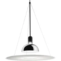Flos Design pendellampa Frisbi, dimbar, Vitt / opal, Vardagsrum / matsal, Syntetmaterial, Design, Pendellampa