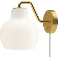Louis Poulsen Design vägglampa VL Ring Crown, Mässing / guld, Vardagsrum / matsal, Glas, Design, Vägglampa, vägglampa inomhus