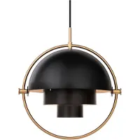 Gubi Taklampa , Multi-Lite, dimbara, Svart, Vardagsrum, Metall, Design