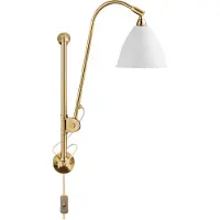 Gubi Vägglampa , Guld / mässing, Vardagsrum, Metall