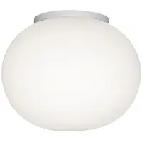 Flos Mini Glo-ball Cw Vägg-/taklampa Spegel - Plafonder Glas Vit
