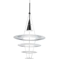 Louis Poulsen Taklampa , Enigma, dimbara, Vit, Vardagsrum, Metall, Design