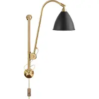 Gubi Vägglampa , Guld / mässing, Vardagsrum, Metall