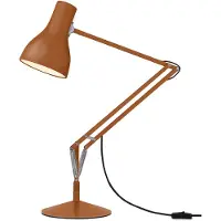 Anglepoise LED skrivbordslampa Type 75, Brun / rost, Arbetsrum / kontor, Aluminium / grå / zink, Industriell design, LED-bordslampa