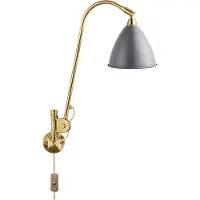 Gubi Vägglampa , Guld / mässing, Vardagsrum, Metall