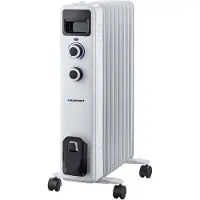 Blaupunkt HOR401, Elektrisk oljevärmare, Olja, inomhus, Golv, Vit, 2000 W