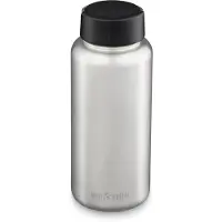Klean Kanteen Wide 1009495 Loop Cap Brushed Stainless bottle, 1180 mL