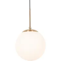 QAZQA Art Deco Pendellampa Guld med Opalglas - Flore