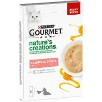 Purina Gourmet Nature Puré Lax Våtfoder För Katter 11x5x10g