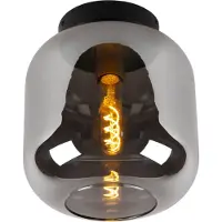 Lucide Taklampa Joanet, dimbar, Aluminium / grå / zink, Vardagsrum / matsal, Glas, Taklampa
