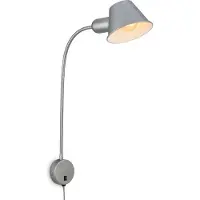Briloner Vägglampa Brello, Aluminium / grå / zink, Vardagsrum / matsal, Metall, Vägglampa, vägglampa inomhus