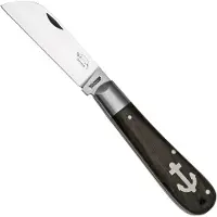 Otter Anchor Knife 172 mL Large Carbon, Smoked Oak, Stainless Anchor, pocket knife