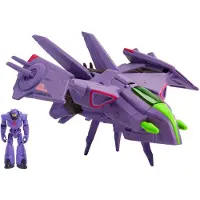 Disney Mattel Pixar Lightyear Hyperspeed Zurg Fighter 9.25" Long with Zurg Figure 2.25" Tall