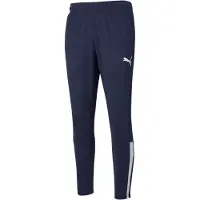 Puma Träningsbyxor teamLIGA - Navy/White, storlek X-Large