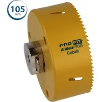 Wareco ProFit bimettall hålsåg med adapter, rostfri & metall, 105 mm