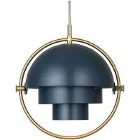 Gubi Taklampa , Multi-Lite, dimbara, Blå, Vardagsrum, Metall, Design