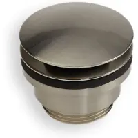 BLUE LABEL 1 1/4 pop up bottenventil borstad nickel