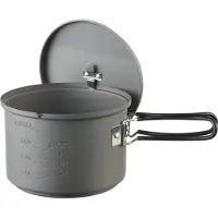 Esbit Cookset with alcohol burner, Burk, Gjuten aluminium, 1,5 l, Gjuten aluminium, Svart, Gjuten aluminium, 15,4 cm