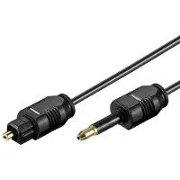 Wentronic goobay AVK 224-0100 - Digial audiokabel (optisk) - mini-TOSLINK hane till TOSLINK hane - 1 m