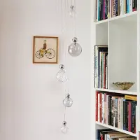 Ebb & Flow Glas pendellampa Uva M, dimbar, Aluminium / grå / zink, Vardagsrum / matsal, Glas, Skandinavisk, Pendellampa