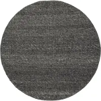 NATURL. Rund ullmatta | Feline antracit/melerad hos Volero | Ø 140cm | Antracit | Cotton | Rund | Inomhusmattor