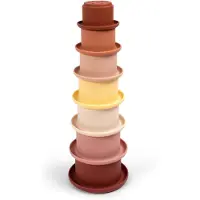 Filibabba Cups - Rose - - One Size - Stapelleksaker