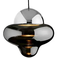 Design By Us Taklampa , Nutty XL, dimbara, Grå, Vardagsrum, Glas, Design