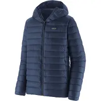 Patagonia - Dunjackor skid - M's Down Sweater Hoody New Navy för UnisexNylon - Storlek M - Marinblå