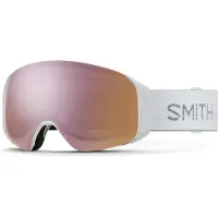 Smith - Skidglasögon - 4D Mag S White Chunky Knit Chromapop Everyday Rose Gold Mirror för UnisexUll - Vit