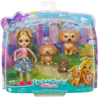 Mattel Enchantimals Docka - hundfamilj Retrievery HHB85