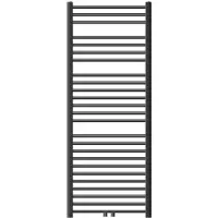 LuxeBath Radiator Handduk ECD Germany Modell Sahara 600 x 1500 mm rak antracit med central anslutning handdukshängare