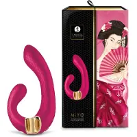 Shunga Dubbelvibrator Dual Stimulation Vibe Shunga Miyo Fuchsia