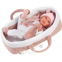 Llorens Linida Med Rosa Soft Tact Keps Llorona Mimi 40 Centimeter Docka Rosa