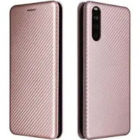 Mtp Products Sony Xperia 10 III, Xperia 10 III Lite Flipfodral - Kolfiber - Roséguld
