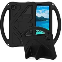 Mtp Products Samsung Galaxy Tab A7 Lite Kids Stöttåligt Bärfodral - Svart
