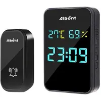 Mtp Products Digital Smart Trådlös Dörrklocka med 38 Melodier - Svart