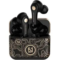 Mtp Products TS-100 Graffiti TWS-Hörlurar med Bluetooth 5.0 - Svart / Guld
