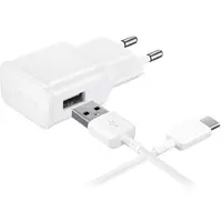 Samsung Snabb USB-C Reseladdare EP-TA200EWE - Bulk - Vit