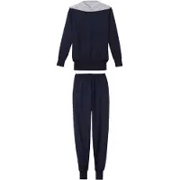 Calida Pyjamas ultramarinblå / vit