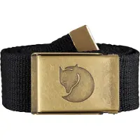 Fjällräven Canvas Brass Belt 4 cm Black